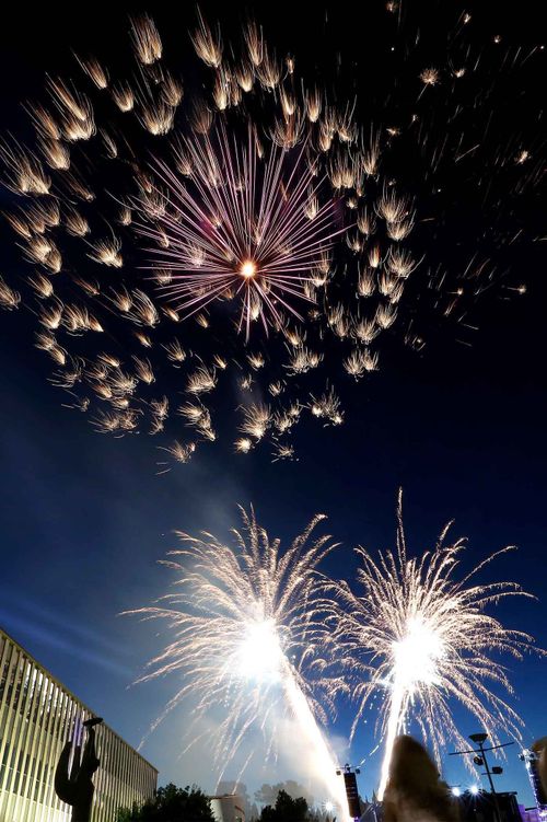 Feux d'artifice à Canberra.