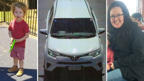 Ms Tate's car, a white 2017 Toyota Rav 4 with South Australian registration S785BXR, was last seen at Bordertown, South Australia, five months ago.