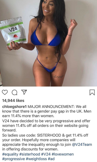 Chloe Ferry weight loss product