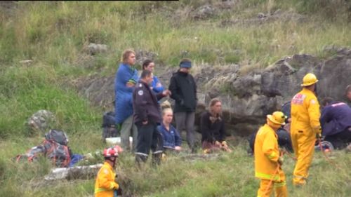 Search and rescue workers began a difficult 8-hour rescue operation. (9NEWS)