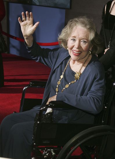  Glynis Johns arrives at Disney's Mary Poppins 40th Anniversary Edition DVD release party in 2004