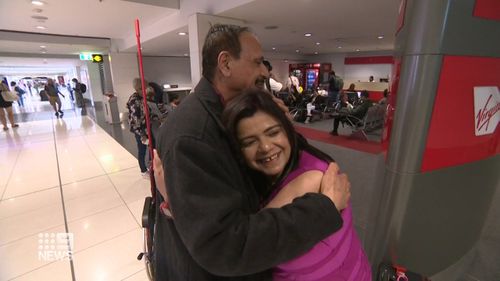 Ambreen Ali has waited since she was 11 to hug her dad and today she finally got that moment.