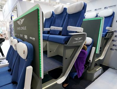 new plane seat double decker