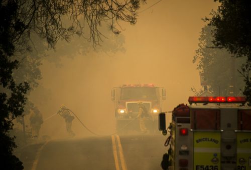 A state of emergency has been declared for Lake County, which will enable more state firefighting resources to be sent there. Picture: AP.