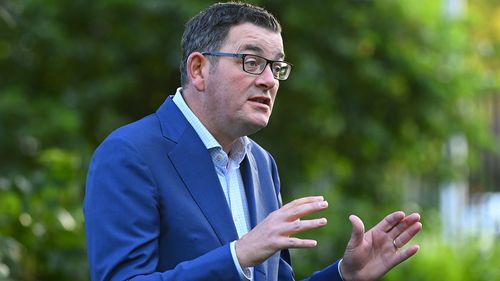 Victorian Premier Daniel Andrews speaks to the media on March 23, 2020 in Melbourne, Australia. 