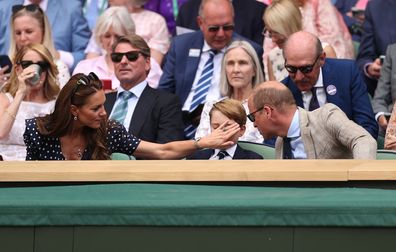 Prince George sweating at Wimbledon