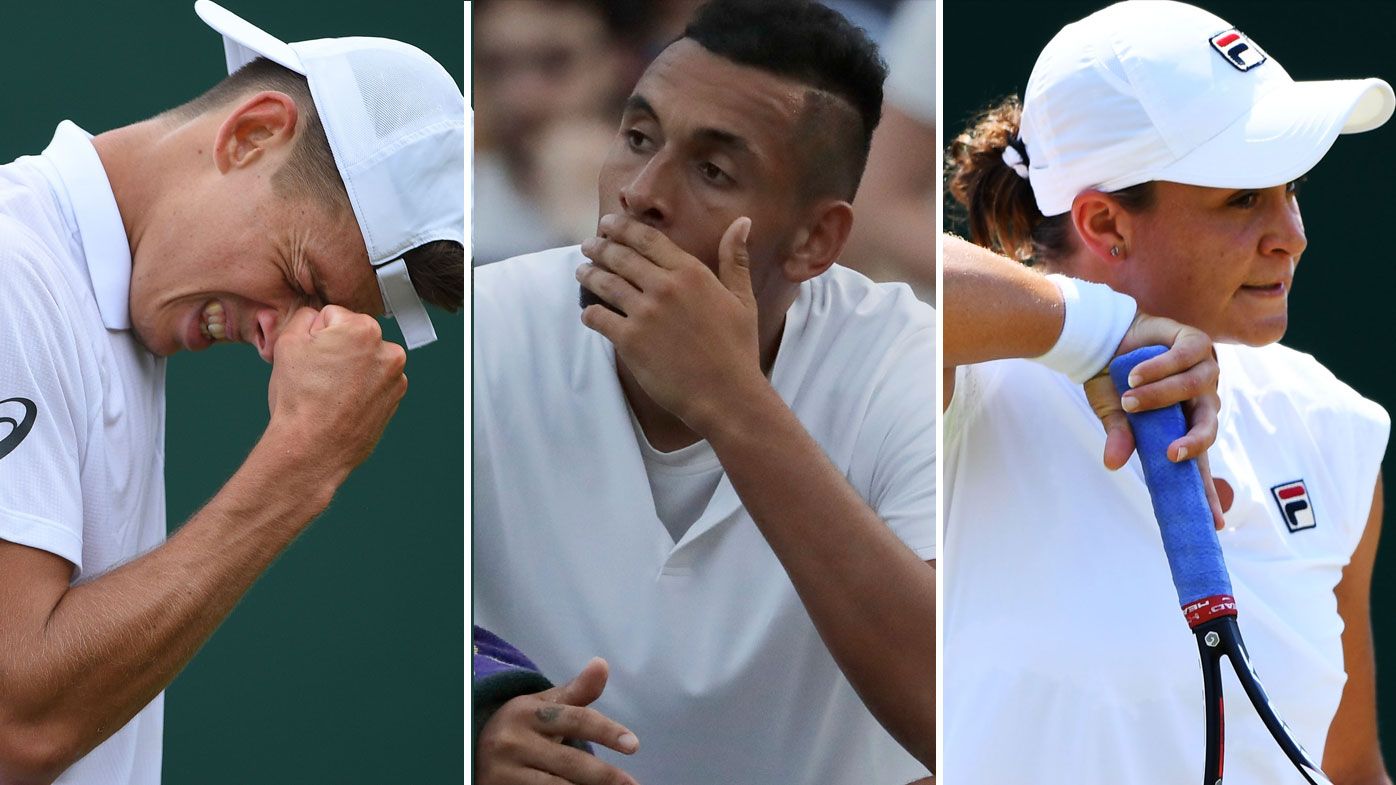 Wimbledon wrap: Horror day for Australia sees Ashley Barty, Nick Kyrgios and Alex de Minaur all eliminated