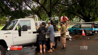 Jared Bidwell dropped off a high-pressure water hose to help with the clean-up - even though his own house was underwater across town.