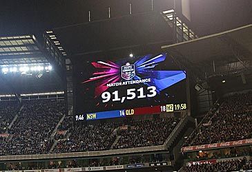 Which venue played host to the largest Origin crowd of 91,513 in 2015?