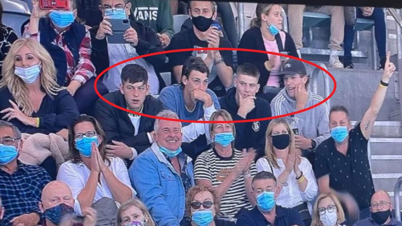 Port Adelaide quartet avoid sanctions after being pictured without masks at swimming trials