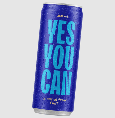 Yes You Can G&T: 4.4 grams sugar per 100 millilitres