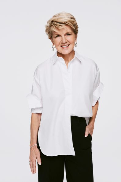 The Hon. Julie Bishop for the 2023 Witchery White Shirt campaign.