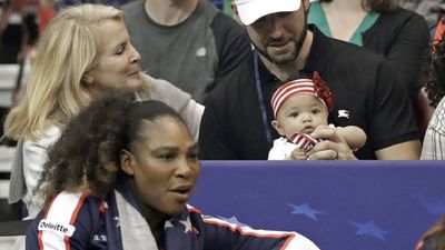 <p>Tennis star and new mum Serena Williams has taken to the court with a special fan watching on - daughter Alexis Olympia. Williams returned to play for the first time since becoming a mum, at the Fed Cup in North Carolina on Sunday.</p>
<p>&nbsp;</p>