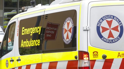 An ambulance arrives at St Vincent's Hospital in Sydney
