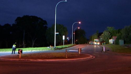 It is believed the 38-year-old lost control on a roundabout in the suburb of Redwood Park on Wednesday morning.