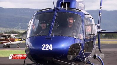 The first thing they wanted to tick off was going on A Current Affair during a helicopter ride.