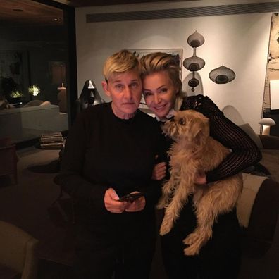 Ellen DeGeneres, wife Portia de Rossi, accident, home, recovering, dog