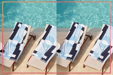 9PR: Positano Blue Beach Towel