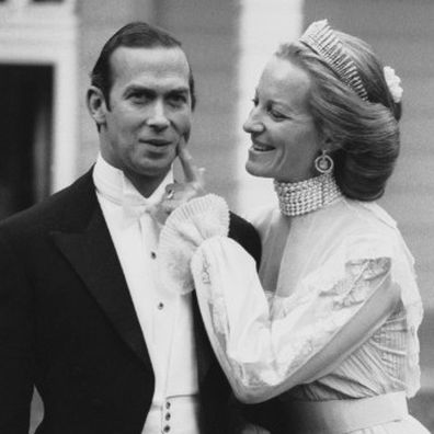 Prince and Princess Michael of Kent on their wedding day.