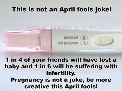 'Pregnancy is not a joke'
