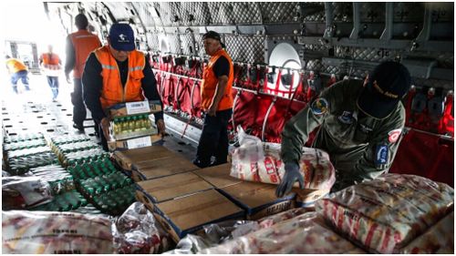 Aid is being airlifted to affected areas, Peru's president said. (AFP)