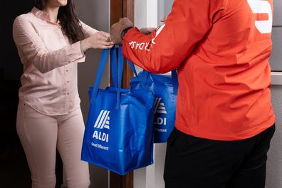 aldi doordash partnership trial in canberra head of expansion grocery delivery