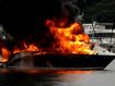 Emergency responders were called to a Sydney marina after a motor yacht burst into flames this morning.﻿