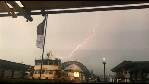 Lightning and thunder rolled over the city. (9NEWS)