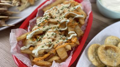 The best footy food is loaded fries