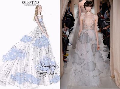 <strong>Dress two:</strong> Valentino Couture