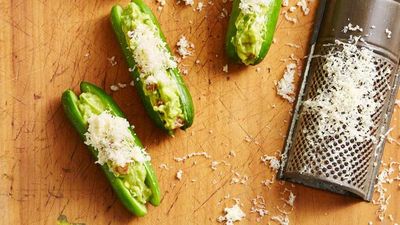 <a href="http://kitchen.nine.com.au/2017/01/30/17/15/lunch-box-guacamole-baby-cucumber-boats" target="_top">Lunch box guacamole baby cucumber boats</a><br>
<br>
<a href="http://kitchen.nine.com.au/2016/09/12/14/38/healthy-lunch-box-recipes-for-the-week-ahead" target="_top">More healthy lunch box recipes</a>