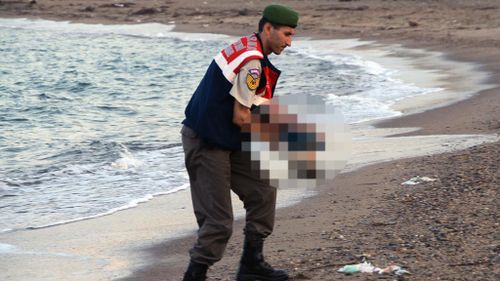 Heartbreaking photos of drowned migrant boy shock Europe