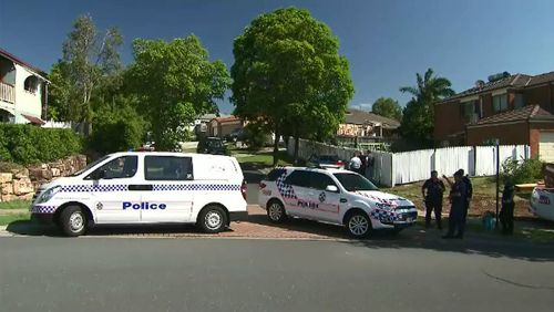 A number of police converged on the home for the investigation into the shooting. (9NEWS)