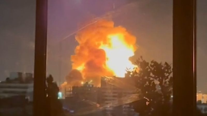 'Apocalyptic' scenes as Iranian oil refinery hit | Nine.com.au