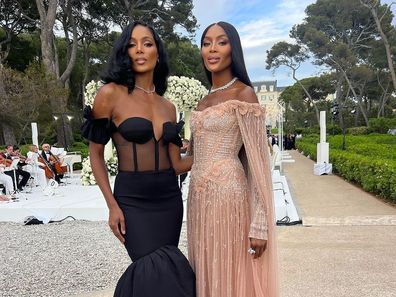 Naomi Campbell at Umar Kamani's wedding in the South of France.