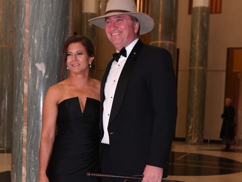 Barnaby Joyce and his then wife Natalie at last year's ball.