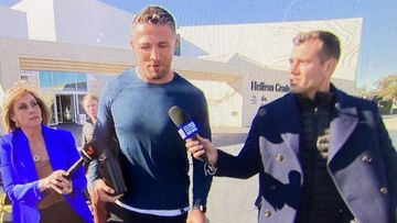 Sam Burgess leaves Rabbitohs HQ.