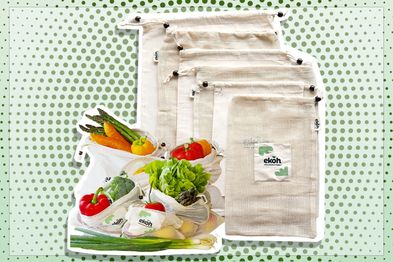 9PR: EKOH Every Kind Of Happy Reusable Cotton & Mesh Produce Bags