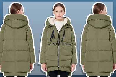 9PR: Orolay Women's Thickened Down Jacket Winter Hooded Coat, Green