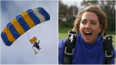 Brooke Boney skydive charity Gotcha4Life challenge.
