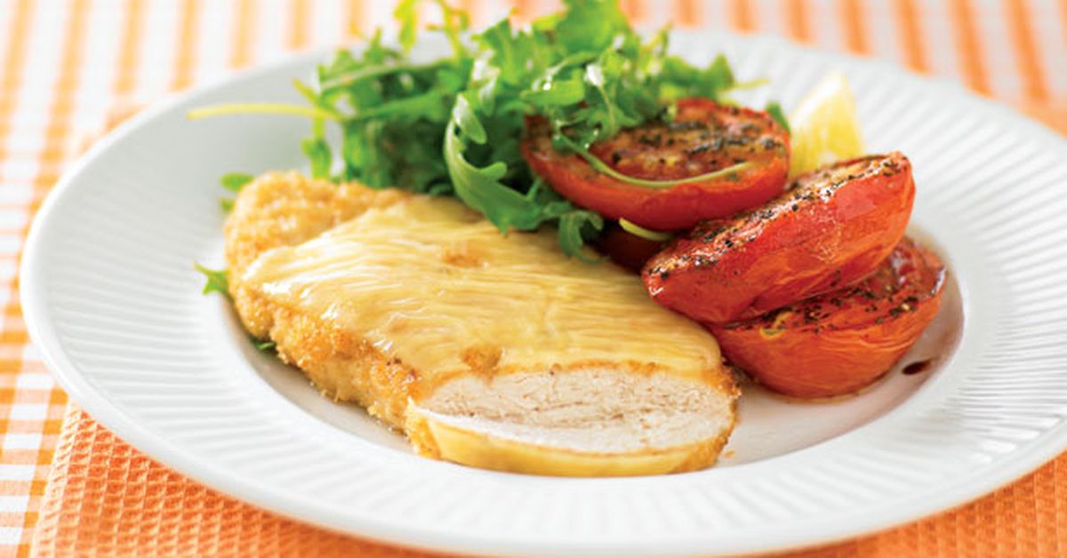 Swiss schnitzel with roast tomatoes - 9Kitchen