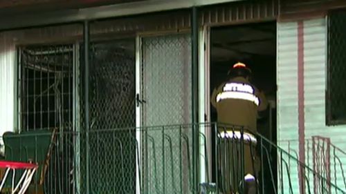 The fire was reportedly started by burning candles. (9NEWS)