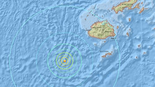 Magnitude 6.9 earthquake strikes off coast of Fiji, USGS reports