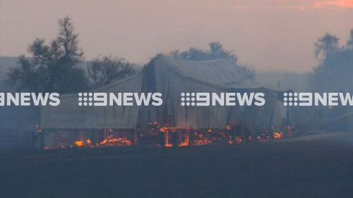 Fires have caused property loss in New South Wales's Central West. (9NEWS)