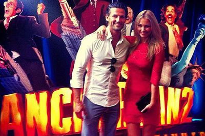 Celebrating a bunch of firsts, Tim and Anna hit the media circuit for their first movie date... at the <i>Anchorman 2</I> premiere in November!<br/> <br/>Tim posted: "First movie date with @annaheinrich1. Loving the red dress - Yeaha!"<br/><br/>Yeaha indeed, Tim. <br/>