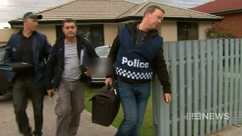 Raids were carried out in Melbourne's southeast yesterday. (9NEWS)