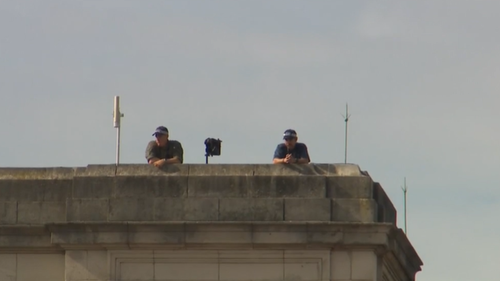 Snipers will line the rooves of historic buildings during Queen Elizabeth's funeral.