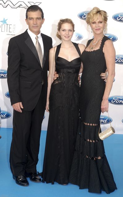 Antonio Banderas, Melanie Griffith and their daughter Stella attend the Starlite Charity Gala 2012 at Villa Padierna Hotel in Marbella, Spain.