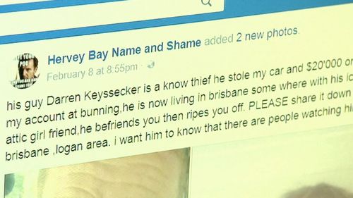 Keyssecker has been named and shamed online.