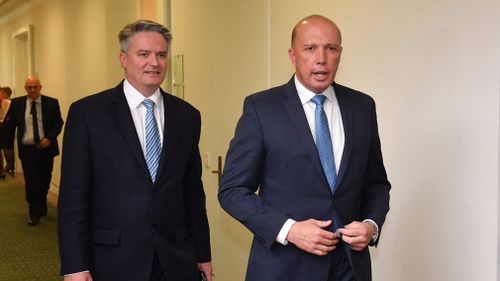 Mathias Cormann, a supporter of Peter Dutton in last week's leadership spill, spoke positively about the possible role for Mr Abbott.